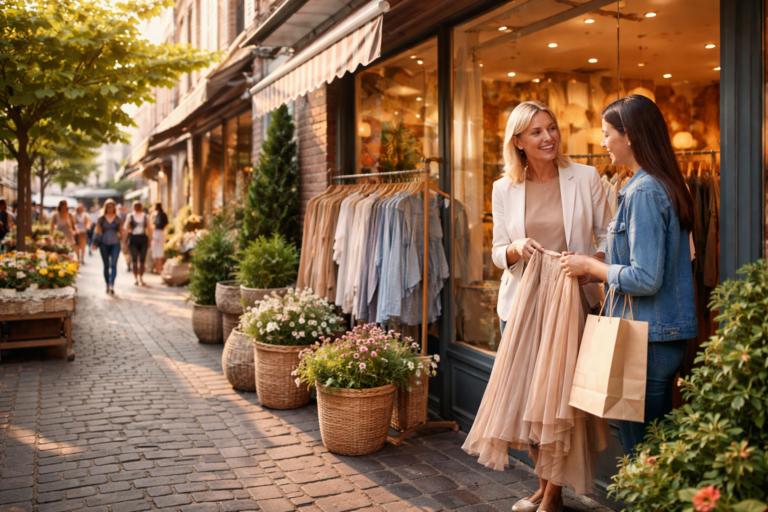 fysiek winkelen tijdens de week van de stenen winkel